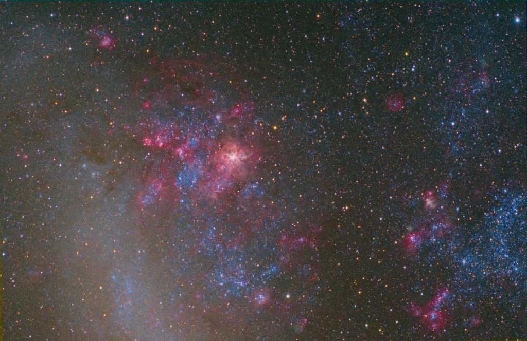 Große Magellansche Wolke, LMC (Doradus), Aufnahme mit der QSI 632, 200mm f/4