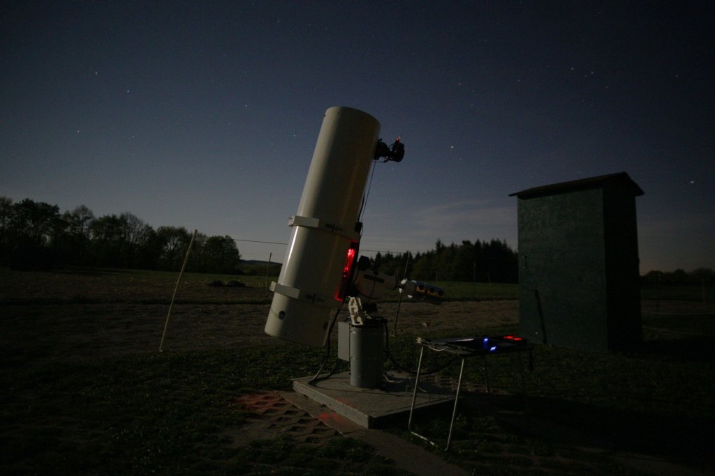 40-cm Newton im Mondlicht