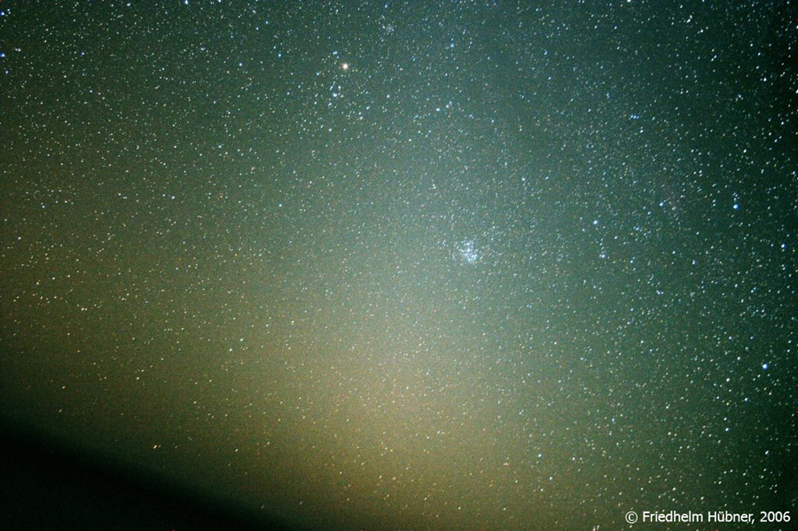 Das abendliche Zodiakallicht bei Timessa, Libysche Sahara